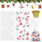 100 Stück Schneeflocke Cellophantüten, Cellophantüten Weihnachten, Transparent Zellophantüten Plätzchentüten, Süßigkeiten Tüten mit 100 Metallkrawatte, für Bonbon Plätzchen Christmas Candy Bags（E）