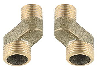 BiaoTeng Excentricas Grifo Ducha,Brazo Oscilante Ajustable,Reductor Laton 3/4 A 1/2,Accesorios Para Grifo De BañEra,Excentricas Grifo Larga,dorada B