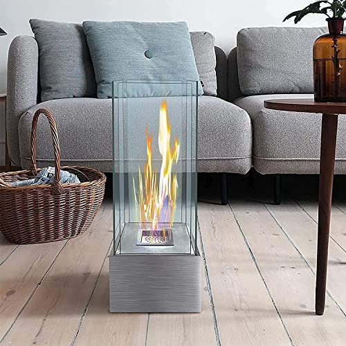 Tragbare Kaminheizung, freistehender phthalatfreier Ethanol-Tischheizer, Bioethanol-Tischkamin, Tornado-Effekt-Flammen-Tischfeuerlampe (0,6 l) Little Surprise
