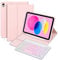 Bettdow for iPad A16 11th Generation 2025/10th Generation 2022 Keyboard Case, UK Layout Detachable Backlit Wireless Keyboard, Case with Pencil Holder for iPad A16 11 Inch/ 10th Gen 10.9 Inch (Pink)
