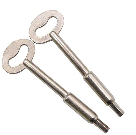 EAI Sash Window Keys for Security and Ventilation Locks | Satin Nickel | Pack of 2 Keys…
