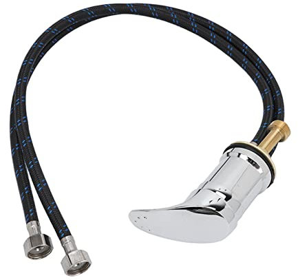 Jeanoko Shampoo-Bett-Wasserhahn, korrosionsbeständiges Mischventil, galvanisch sicher, Shampoo-Schüssel-Wasserhahn, Zinklegierung, professionell für Friseur für Friseursalon