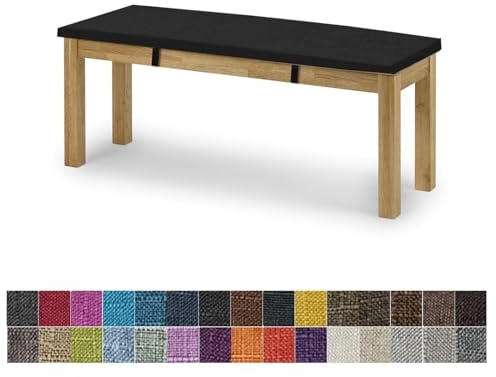 yaoumeo Bankauflage Sitzkissen,Bankkissen,100x45x5cm Gartenbank Auflage,Waschbar-Abnehmbarem,Mehrere Farbgrößen Verfügbar(Schwarz)