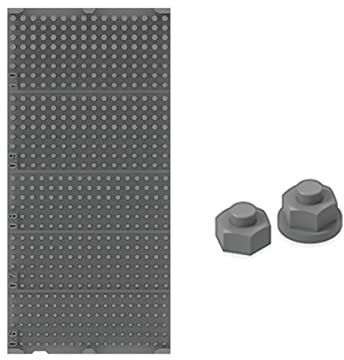 TECKEEN 3D-Druck Schrauben Nieten Sortiment Set Grau Nieten Schraubennieten für DIY Modellbausatz Detailverbesserung