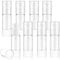 8 Pack 30ml/1oz Plastic Airless Pump Bottle Clear Cosmetic Cream Pump Dispenser Refillable Vacuum Jar Containers for Lotion Shampoo Liquid Foundation Face Cream Travel