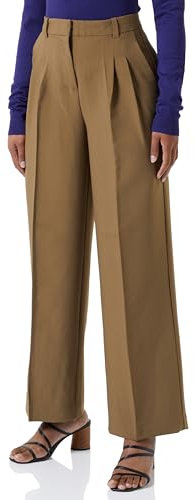 Vero Moda Damen VMIMANI MR Wide Pant Hose, Capers, 34W x 32L