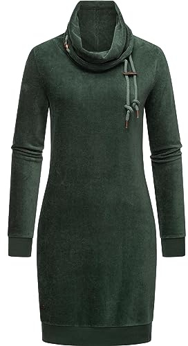 Ragwear Damen Langarm Minikleid kurzes Elegantes Winterkleid Chloe Velvet XS-6XL