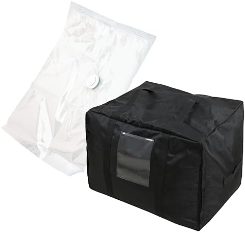 Vakuumbeutel XXL + Aufbewahrungstasche XXL tiret – Ideal zum Aufbewahren von Riesige Sitzsäcke 140 cm – Praktisch und Robust – Vacuum Bag + Storage Bag