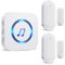 SanJie Timbre con Sensor de Puerta Cuando se Abre la Puerta, Timbre de Entrada de Puerta para Negocios/hogar/Oficina/Tienda, Rango de 600 pies, 55 campanillas, 5 campanillas de Volumen Ajustable,