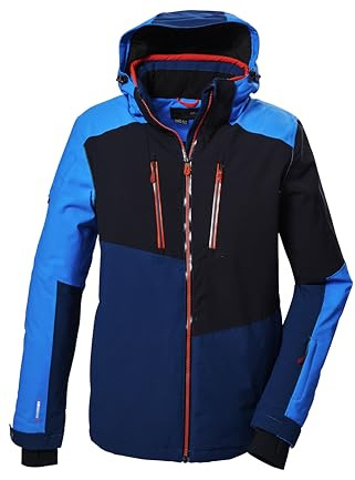 killtec Herren Skijacke/Funktionsjacke mit abzippbarer Kapuze und Schneefang KSW 70 MN SKI JCKT, himmelblau, S, 41957-000