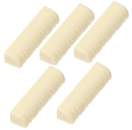 Abaodam 5pcs Mandolin Bone Nut Replacement Mandolin Slotted Nuts for Repairing String