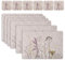 Casaido Platzset Filz,Placemat,6er Tisch untersetzer-Set,Tischset Frühlingr,Tischsets Abwaschbar Platzsets aus Filz,Hitzebeständig rutschfest Platzdeckchen Tischunterlage