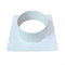 Flangia del connettore del condotto da 150 mm, flangia diritta in plastica per tubi di riscaldamento e ventilazione (150 mm)