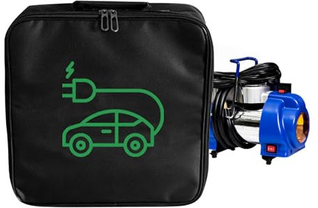 Anulely Sac de câble de Chargeur de Voiture électrique, Sac de Cordon de Chargement de véhicule - Sac de Rangement pour câble de Chargeur de Voiture électrique avec poignée,Pochette de Rangement