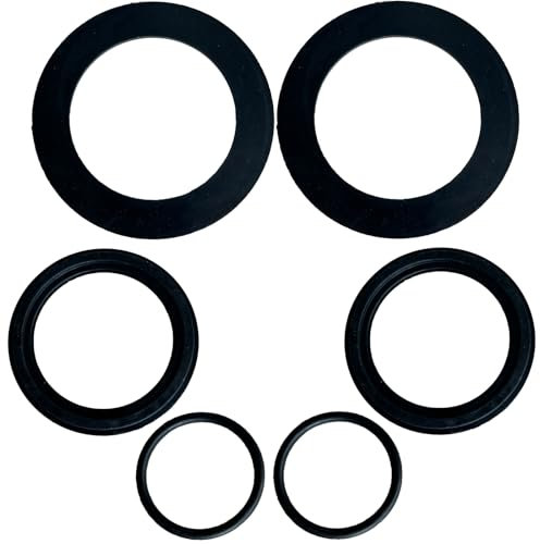 6Pcs Unterlegscheibe und Ring Kit für 1-1/2in Fittings, 25076RP O-Ring Gummischeibe für Intex Pool Plunger Ventile und Intex Ersatz Dichtung 10745, 10262 und 10255