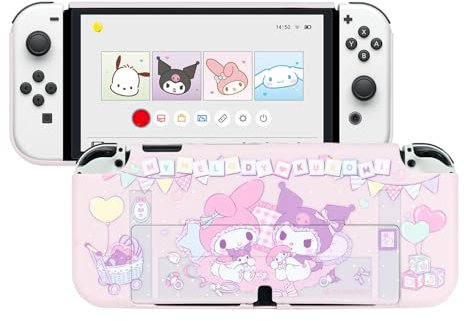 Kuitmor-Schutzhülle für Switch, andockbares integriertes Hardcover-Case, kompatibel mit normalem Switch und Original-Controller – KLM