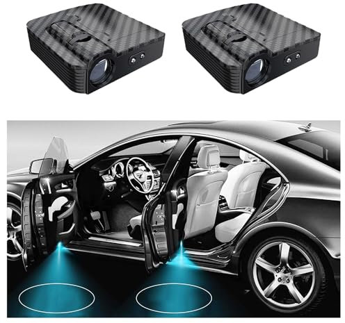 WEQTYSAB 2 pieces Car Door Sill Welcome Lights, for Audi A1 A3 A4 A5 A6 A7 A8 Car Door Step Courtesy Welcome Lights Puddle Ghost Shadow Lights