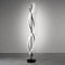 KOSHSH LED Stehlampe Wohnzimmer Dimmbar,Modern Spirale Stehlampe,Stehlampe Wohnzimmer Led Spirale,Stehlampe mit Fernbedienung für Deko Schlafzimmer Kinderzimmer(155cm Schwarz)