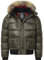 Geographical Norway Herren Winterjacke Bugs Kaki -L - mit UD Beanie