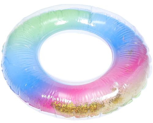 Hemobllo Schwimmring Erwachsene Weiß Schwimmbad aufblasbarer Pool Riese aufblasbare Poolschwimmer Schwimmschläuche Ringe Schwimmbecken Pool aufblasbarer Ring Poolring schwimmt Poolringe PVC