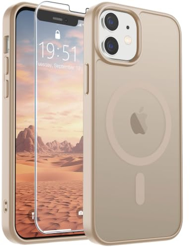 supfine Magnetic for iPhone 12 Mini Case/iPhone 13 Mini Case Desert Gold
