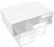 KICHOUSE 1 Satz Teiliges Schreibtisch Organizer mit Transparente Aufbewahrungsbox für Büro Badezimmer und Schlafzimmer Robustes Design mit Mehreren Fächern für Optimale Organisation