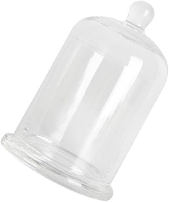 Glaskuppel Glasglocke für Kerzen aus Glas Weihnachten Geschenkideen | Hitzebeständig, Transparentes Design, für Jar Candles und Kleine Dekoobjekte, Party und Centerpiece