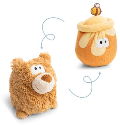 NICI Kuscheltier Bär mit Wendefunktion 15cm 2 in 1 - braun - Weiches NICI-Plüschtier – Ideal zum Kuscheln, Spielen und als Begleiter zu Hause, im Kindergarten oder unterwegs | 62992