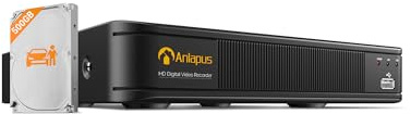 Anlapus 8 Kanal 1080P HD DVR Netzwerk Video Recorder Aufzeichnungsgerät | mit 500GB Festplatte, Unterstützt TVI/CVI/AHD/960H 720P 1080P Kamera, KI Personen- und Fahrzeugerkennung