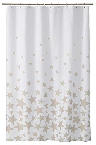 Cortina de Ducha Moderna Beige de poliéster para Cuarto de baño de 180x200 cm Child - LOLAhome