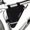 Wommty Bike Triangle Fahrrad Vorderrohr-Rahmen-Tasche mit reflektierenden Streifen, Schwarz