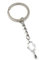 Onwomania Porte-clés maquillage miroir miroir miroir poche miroir argenté pendentif en métal