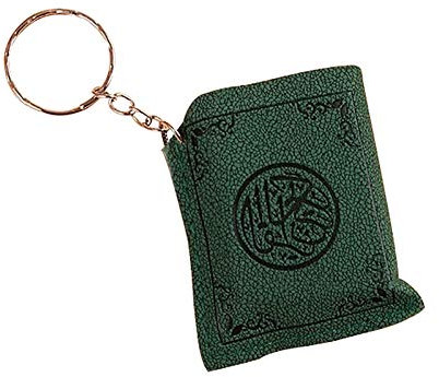 Steellwingsf Mini islamische muslimische Arche Koran Buch-Schlüsselanhänger Ring Autotasche Geldbörse Anhänger Charm Handtasche Tasche Geldbörse Anhänger, grün, One size