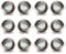 LAMPAOUS Led Einbaustrahler 12er-Set Aluminium Einbauleuchten mit 5 Watt 400lm Led Keramik Modul Einbauspots Deckenspots Deckenleuchten Kaltweiss 230V 30mm Einbautiefe 30Grad Schwenkbar Flach Rund