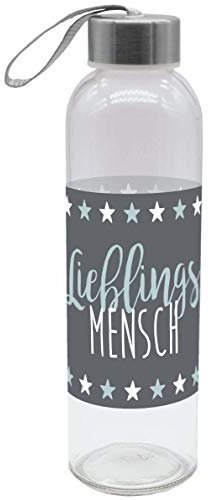 infinite by GEDA LABELS (INFKH) Trinkflasche Lieblingsmensch 500ml Glas