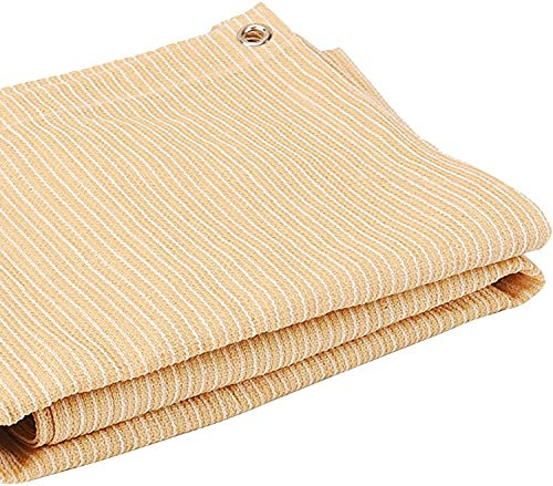 Shading Netting Sunscreen Fabric Greenhouse Shading Net, Sun Shade Cloth Windscreen with Grommets, for Patio Fence Privacy Screen Balcony Side Shade Wall Pergola GCSQF210618
