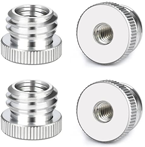 Nutmanel 1/4 auf 5/8 zoll, 3/8 auf 5/8 zoll Kamera Schrauben Adapter, Stativ Adapter für Kameras, Stative
