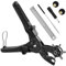 Pinza Fustellatrice, [Set Completo] Diyife Pinza Perforatrice a Fustella per Cuoio e Cinture, Testa Girevole con Piastra Extra Cacciavite Righello con 6 Fori Intercambiabili per Cinture Pelle Carta