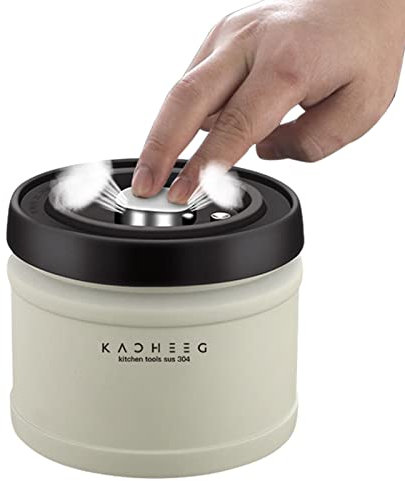 Almacenamiento del café al vacío - Caja Porta café a presión | Bote con vacío, Recipiente a presión para envasado al vacío para Granos café, café molido, Comida