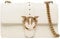 Pinko Love One Classic C Vitello, Borsa Donna, Z14Q-Bianco Seta-Antique Gold, U