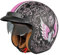 Jethelm mit Visier by BS Way: Hochwertiger Motorradhelm, ECE-Zertifiziert für Herren und Damen - Ideal für Roller, Moped, Mofa und Scooter - Retro Helm Design, Halbschalenhelm Violett