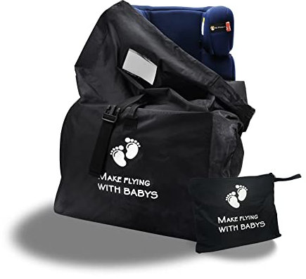 Nosxxus Autositztasche für Flugzeug – Standard-Gate-Check-Tasche für Kinderwagen, Autositze,Sitzerhöhungen, Babyschalen und Rollstühle, wasserabweisend – ideal für Flugzeug und Aufbewahrung