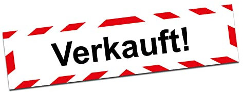 Finest Folia Hinweis Aufkleber 20x5cm Warnzeichen Hinweisschild selbstklebend wasserfest aus Vinyl für Briefkasten Kfz Gas Haupthahn Schild Folie R197 (03 Verkauft!)