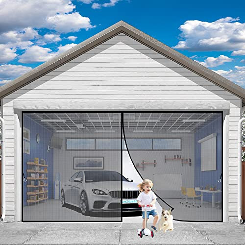 Magnet Fliegenvorhang Balkontür, 180 x 215 cm Magnet Fliegengitter Tür Insektenschutzfenster Fliegenvorhang für Balkontür Wohnzimmer Klettband Fassung(Schwarz)