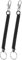 ZZLBZN Stretchy Spiral Keyring, 2Pcs Spiral Keychain Stretchy Keyring with Clip, Safety Spring Key Holder with Carabiner Clip for Keys Wallet Phone Backpack Fishing Tool