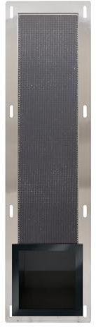 Balneo Toilettenpapierspender mit Magazin für 6 Rollen,Toilettenpapierhalter für Badzimmer, Installation in der Wand, schwarz, Edelstahl, 72x19,5x12,1 cm, Einbaumontage Wall-Box Paper 3 Black