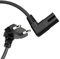 Perfect Stromkabel Netzkabel 2 Polig, 2,0m, Netzstecker Eurostecker Typ C auf Euro 8 Stecker IEC C7 Buchse, 90° Winkel Strom Kabel Netzteil für Haushaltsgeräte, PS3, PS4, PS5, TV UVM, Schwarz