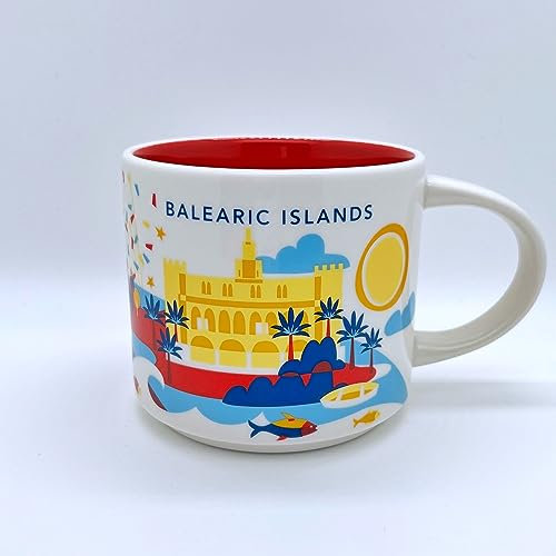 STARBUCKS You Are Here Collection - Tazza da caffè in ceramica (isole baleariche)
