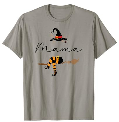 Mama Tocher Partnerlook Mutter Tochter Outfit Halloween Hexe T-Shirt