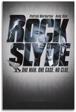 Ink blot Filmposter Rock Slyde, Retro, klassisch, Kunstdruck, Poster, Wanddekoration, 30 x 45 cm, ungerahmt